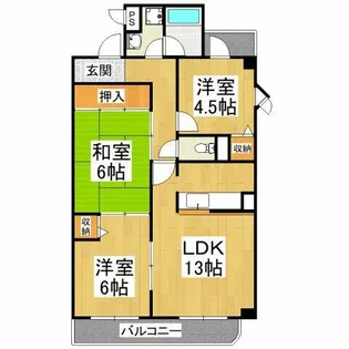 サニーコート深井【2階】の間取り