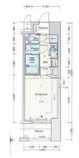 プロシード難波ディオス【11階】の間取り