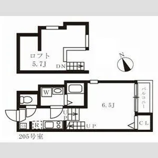 愛知県名古屋市東区車道町2丁目【アパート】の間取り