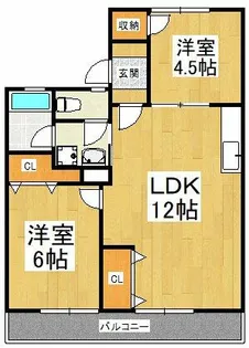 エルハイツ金剛【2階】の間取り
