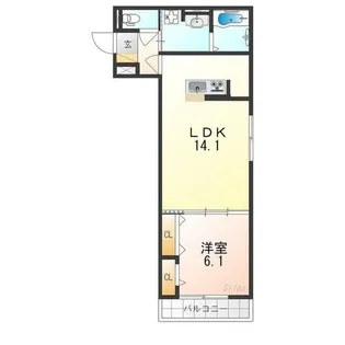 サンフェリーチェB棟【1階】の間取り