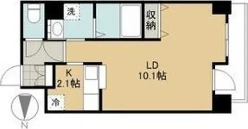 ヴィターレ【7階】の間取り