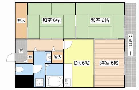 タイハイツ桜宮【8階】の間取り