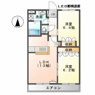 ウエストウッド【2階】の間取り