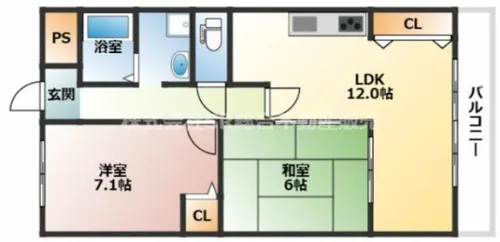 モン・レーヴ大野【2階】の間取り