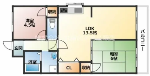 モン・レーヴ大野【2階】の間取り