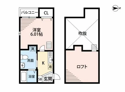 チェルカーレ大橋【2階】の間取り