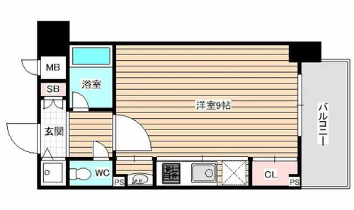 ラナップスクエア福島【2階】の間取り
