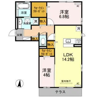 FOREST【2階】の間取り