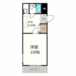 オデッサ流町【401号室】の間取り