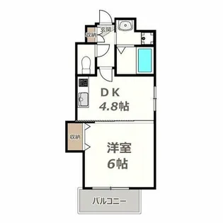 エスカーサ大阪阿倍野パークビュー【10階】の間取り
