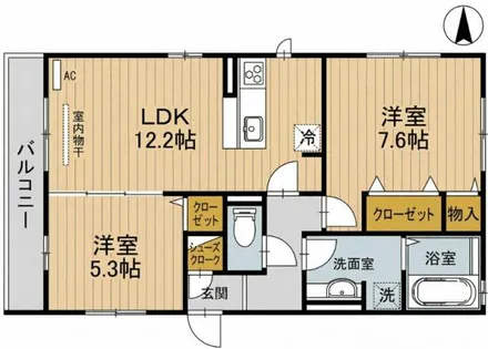 メゾンボヌール【3階】の間取り