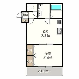 グランツあびこWEST【202号室】の間取り