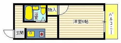 シャンポール藤井【2階】の間取り