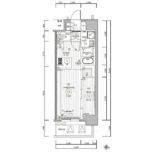 メイクスアート名駅南Ⅳ【2階】の間取り