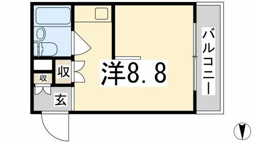 ヴィラフォーシーズン【1階】の間取り