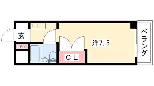 シティパルナゴヤ【1302号室】の間取り