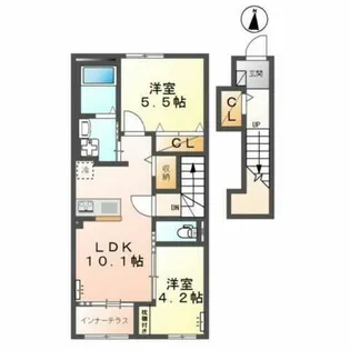 リントゥコト【2階】の間取り