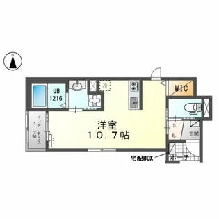 オーレ瑞穂【1階】の間取り