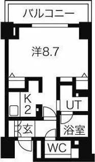 CASSIA車道(旧 クリオ車道)【2階】の間取り