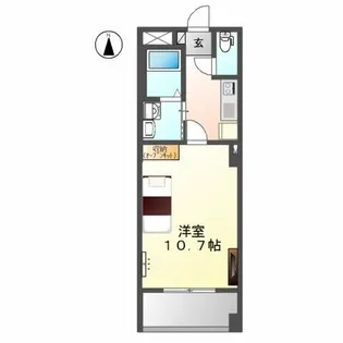 リバパレス鶴舞【4階】の間取り