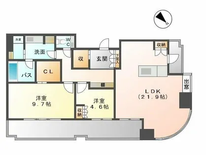 千種タワーヒルズ【21階】の間取り