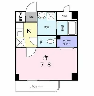 コモドビラⅦ【3階】の間取り