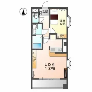 リバパレス鶴舞【4階】の間取り