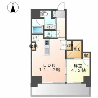 栄タワーヒルズ【17階】の間取り