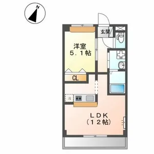 エクシードJINⅡ【3階】の間取り