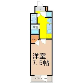 ベルファース川原通【11階】の間取り