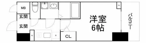 エスリードレジデンス大阪本町【8階】の間取り