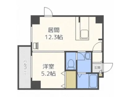 nourish美園【401号室】の間取り