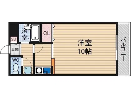 リバーヒルプラザ祐【3階】の間取り