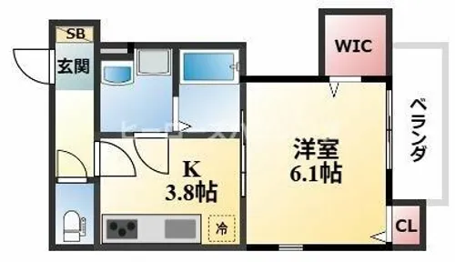 大阪府豊中市上野東1丁目【アパート】の間取り
