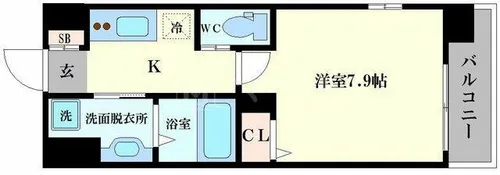 LIVIAZ NAMBA RENOM【2階】の間取り