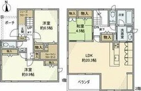 愛知県豊田市小川町4丁目【一戸建】の間取り