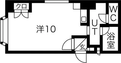 プレイズ豊平【1階】の間取り