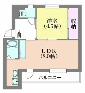 ドミールサニー緑町【5階】の間取り