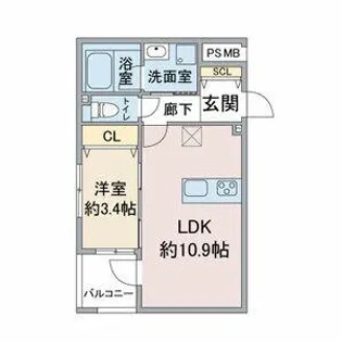LIBRE ONE【3階】の間取り