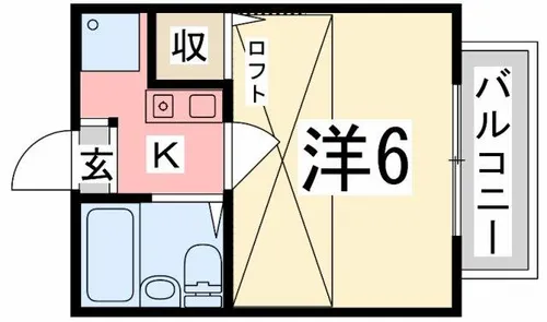 ベッセル明石【2階】の間取り