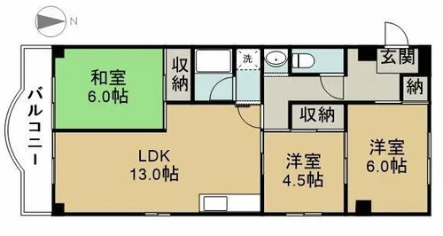 メゾンド・リオン今伊勢【2階】の間取り