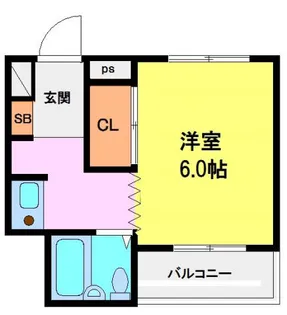 ライフかも【4階】の間取り