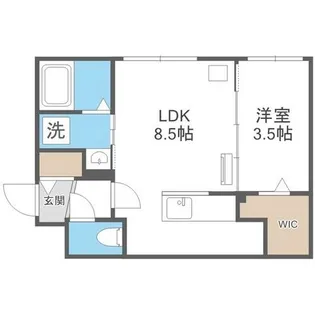 ミレイル豊平【4階】の間取り