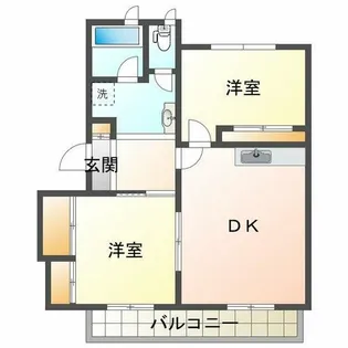 ガーデンハウスカローサ【1階】の間取り