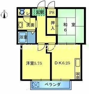 大阪府寝屋川市黒原橘町【マンション】の間取り