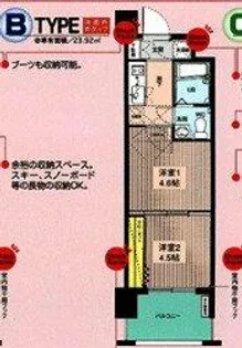 No.46 Vプロジェクト2100天神【720号室】の間取り