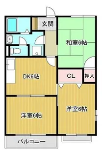 サンハイツ西井Ⅱ【2階】の間取り