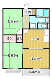 サンハイツ西井Ⅰ【2階】の間取り