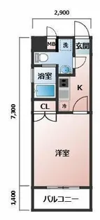 エステートモア平尾ヒルズ【4階】の間取り